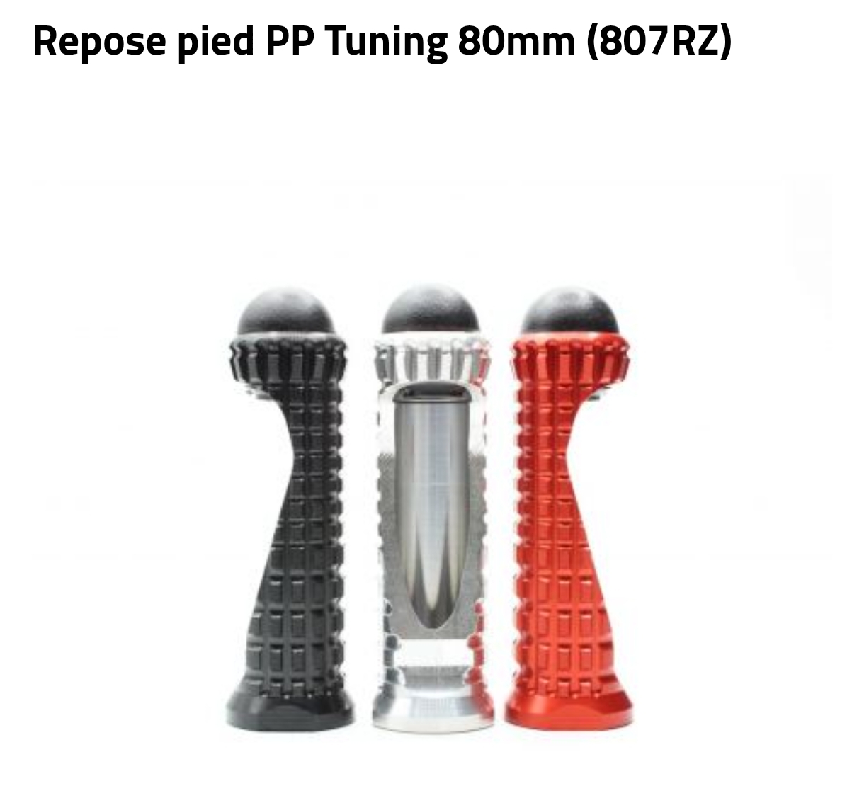 Repose-pieds alu type aviation PP-Tuning 80 mm – Image 2