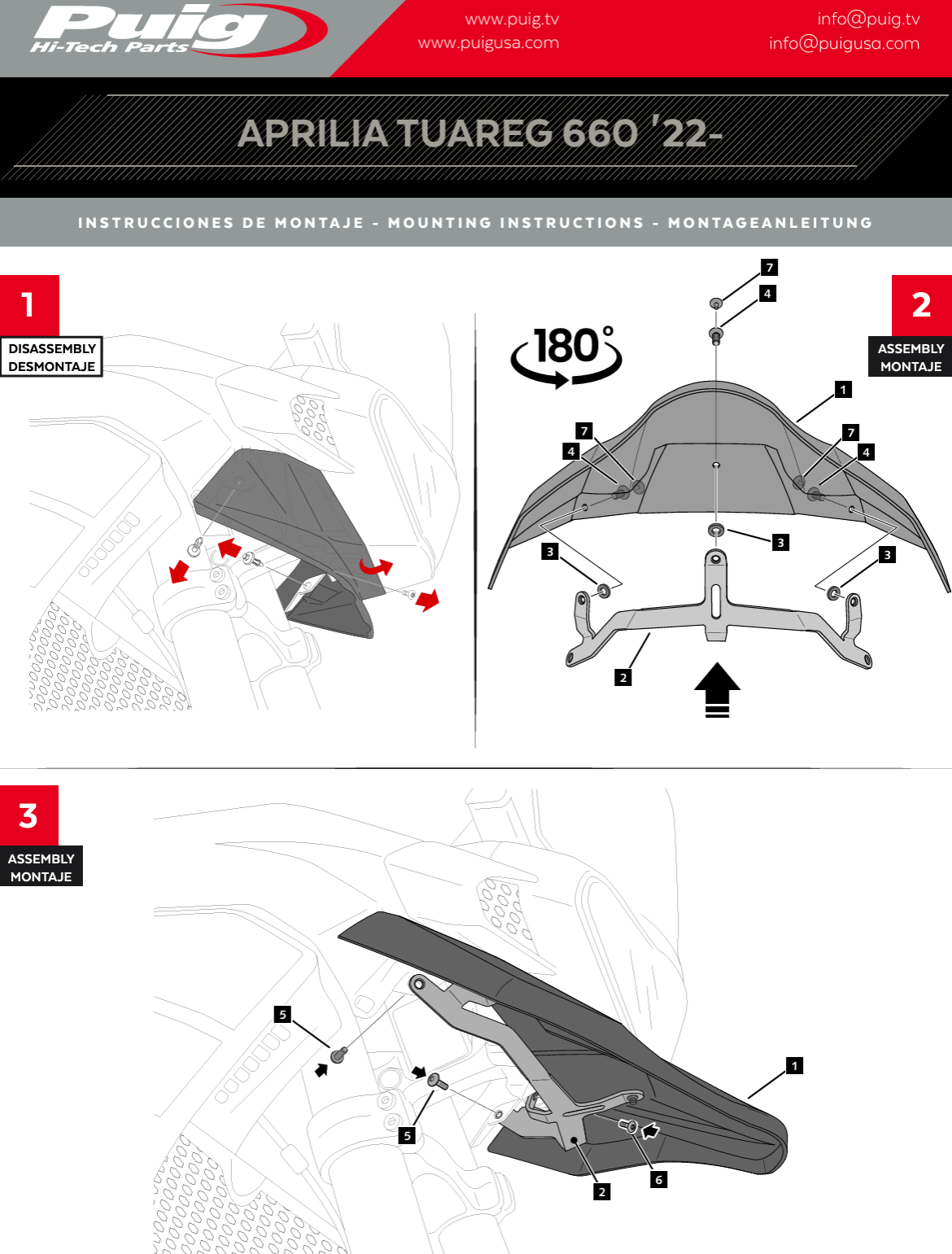 EXTENSION DE TETE DE FOURCHE PUIG APRILIA TUAREG 660 2022 2024 – Image 6
