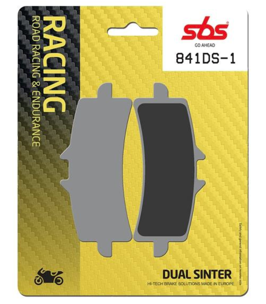 PLAQUETTES DE FREIN SBS 841DS 1 RACING BREMBO M40 M50 STYLEMA