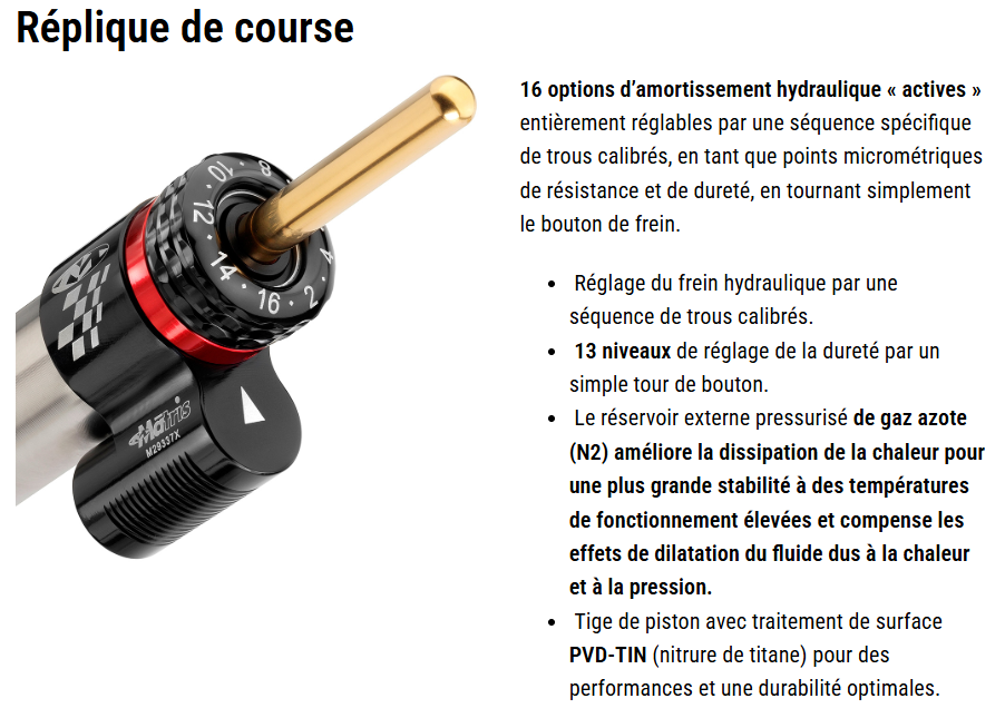 AMORTISSEUR DE DIRECTION MATRIS SDR TRIUMPH STREET 765 RS 2023 2026 – Image 2