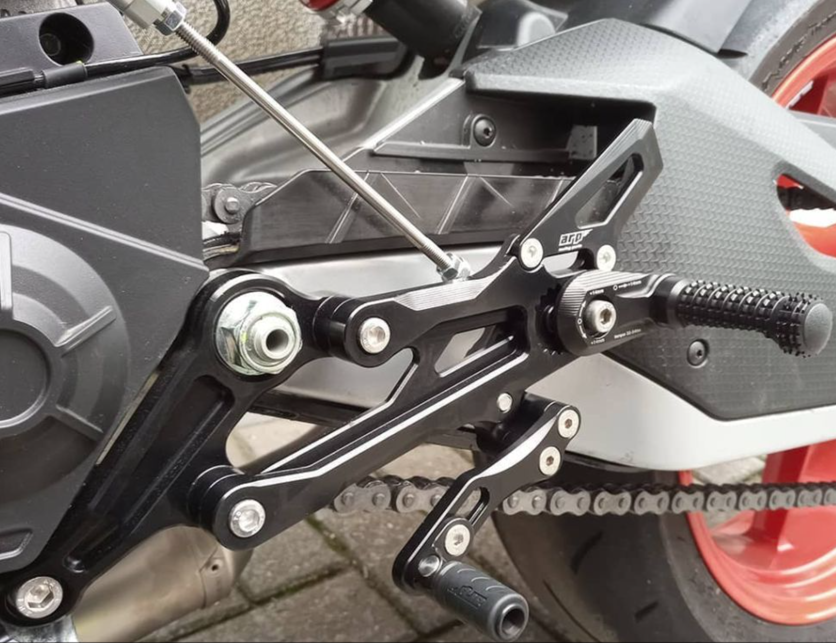 Commandes reculées ARP X Aprilia RS457 2024 2025 – Image 2