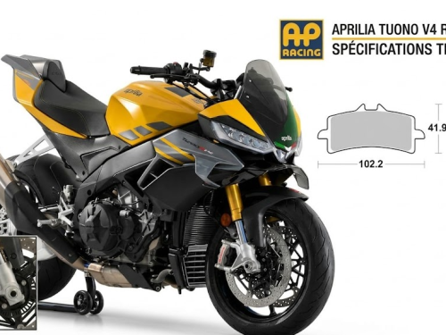 PLAQUETTE AP RACING LMP441 APRILIA TUONO V4RR 2015 2026